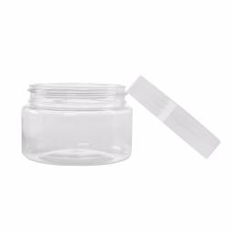 Stalwart 4 oz. Clear Plastic Jars with Foam Liner, Round Storage Containers (6-Pack) thumbnail 3