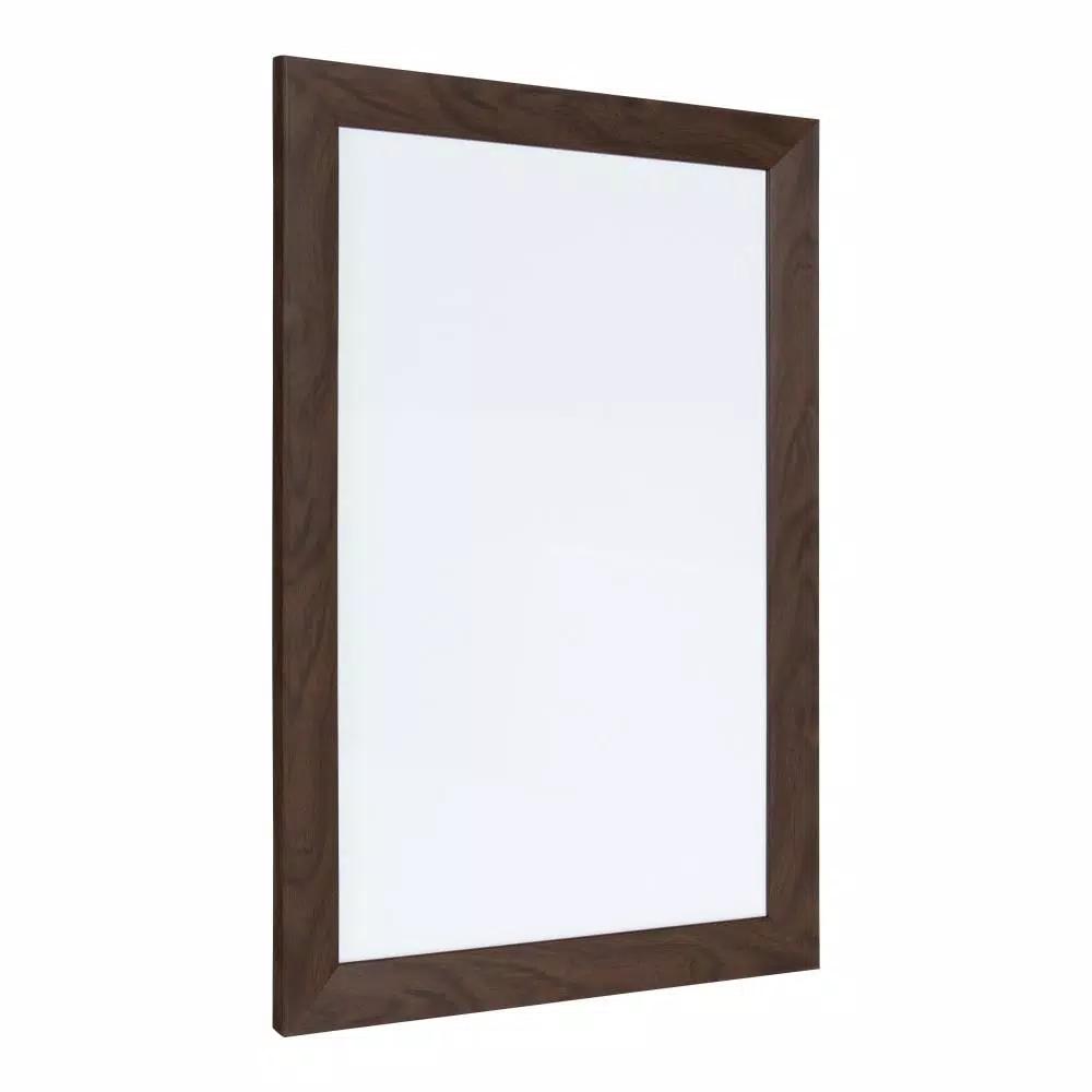 DesignOvation Kate and Laurel Beatrice Walnut Brown Magnetic Dry Erase Memo Board