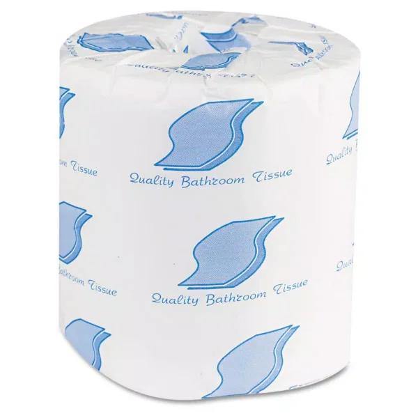 GEN 2-Ply White Wrapped Bath Tissue, 420 Sheets per Roll, 96 Rolls per Carton