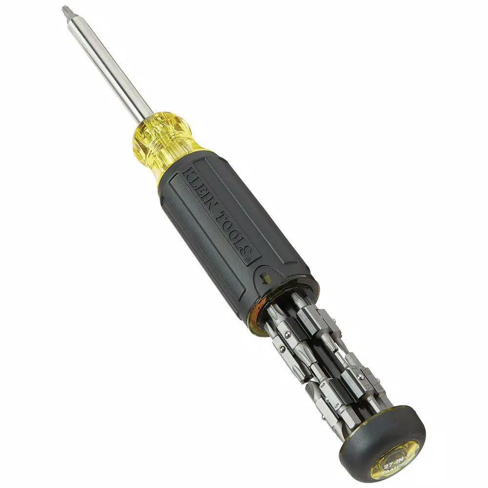 Klein Tools 27-in-1 Multi-Bit Tamperproof Screwdriver with Nut Driver