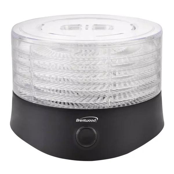 Brentwood Appliances 5-Tray Food Dehydrator with Auto Shutoff, Black