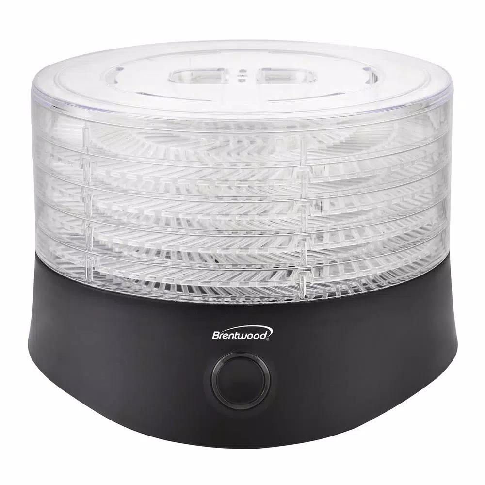Brentwood Appliances 5-Tray Food Dehydrator with Auto Shutoff, Black