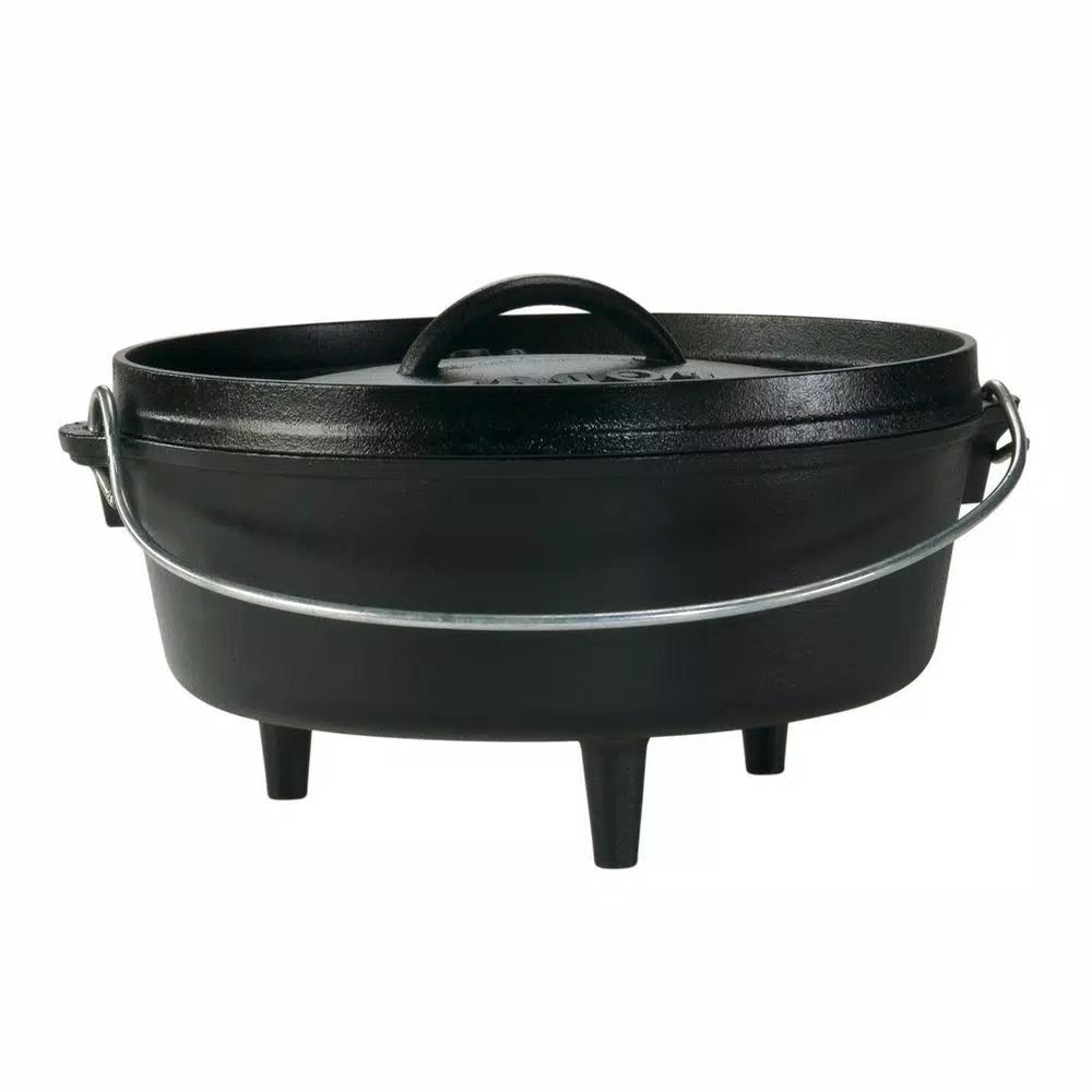 Lodge 4 Qt. Cast Iron Dutch Oven with Lid and Bail Handle