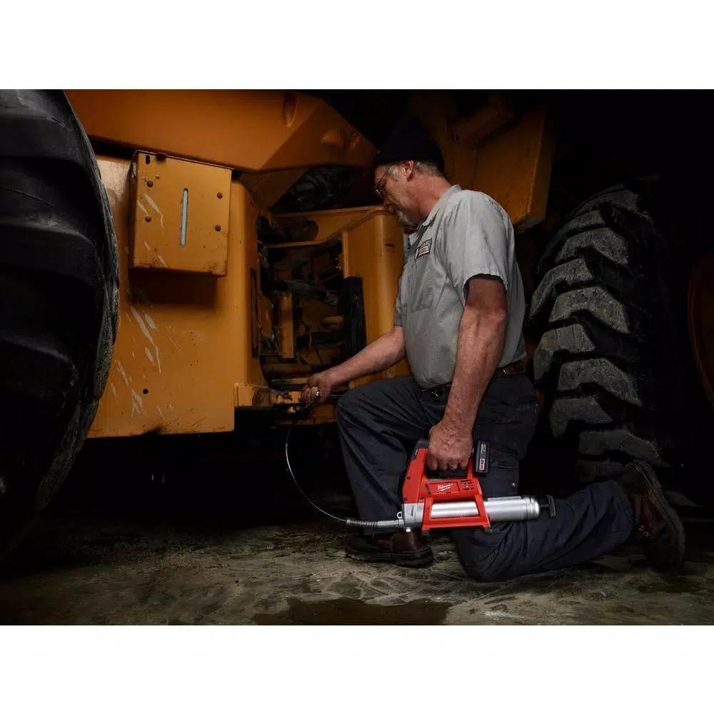Milwaukee M12 12V Lithium-Ion Cordless Grease Gun Kit with M12 Multi-Tool