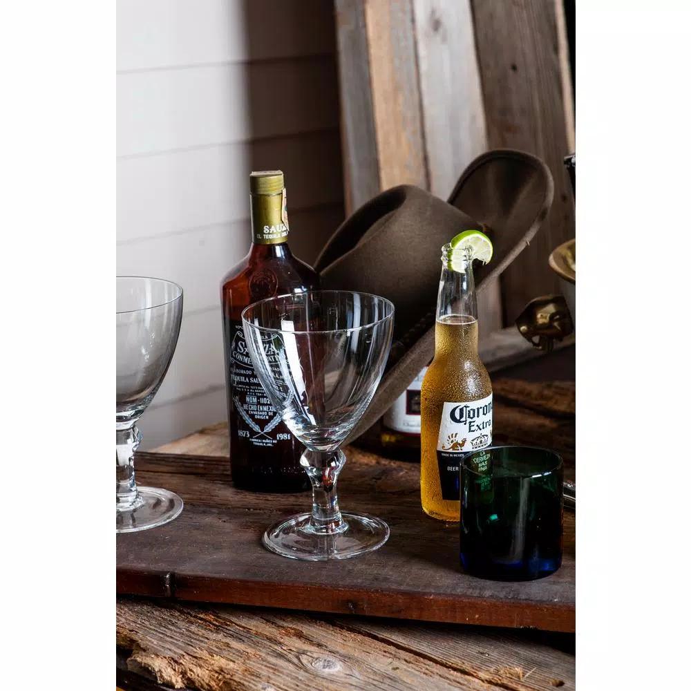 Abigails Loft 8 oz. Handmade Glass Wine Glasses, Full-Bodied Style, Set of 4