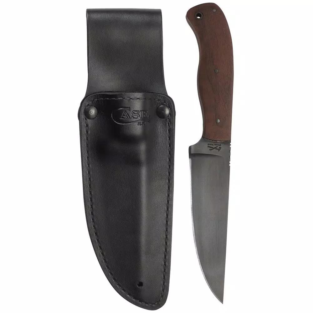 W.R. Case and Sons Cutlery Co. Case Winkler Skinner Fixed Blade Knife with Black Walnut Handle, 5.2 in. 80CrV2 Steel Blade