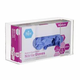 AdirMed Clear Acrylic Single Box Glove Dispenser, Wall Mount thumbnail 2