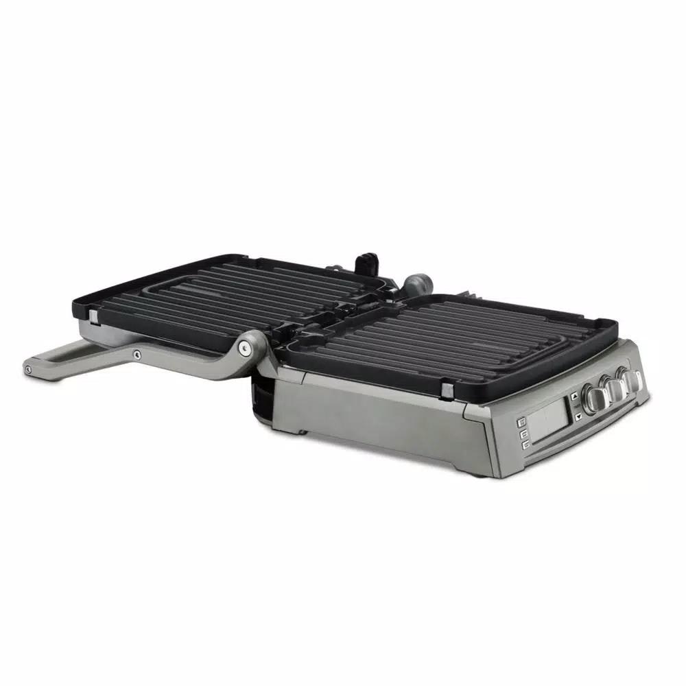 Cuisinart Griddler Elite 240 sq. in. Indoor Electric Grill and Panini Press, Brushed Stainless Steel