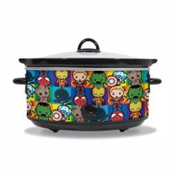 Uncanny Brands Marvel Kawaii 7-Quart Slow Cooker, Black thumbnail 1