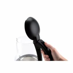 AROMA 5-Cup Black Glass Electric Kettle, 1.2L Cordless Pouring with Automatic Shut-Off thumbnail 4