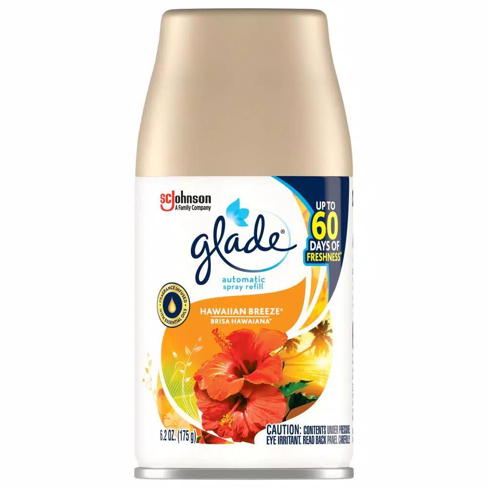 Glade Hawaiian Breeze Automatic Air Freshener Spray Refill, 6.2 oz