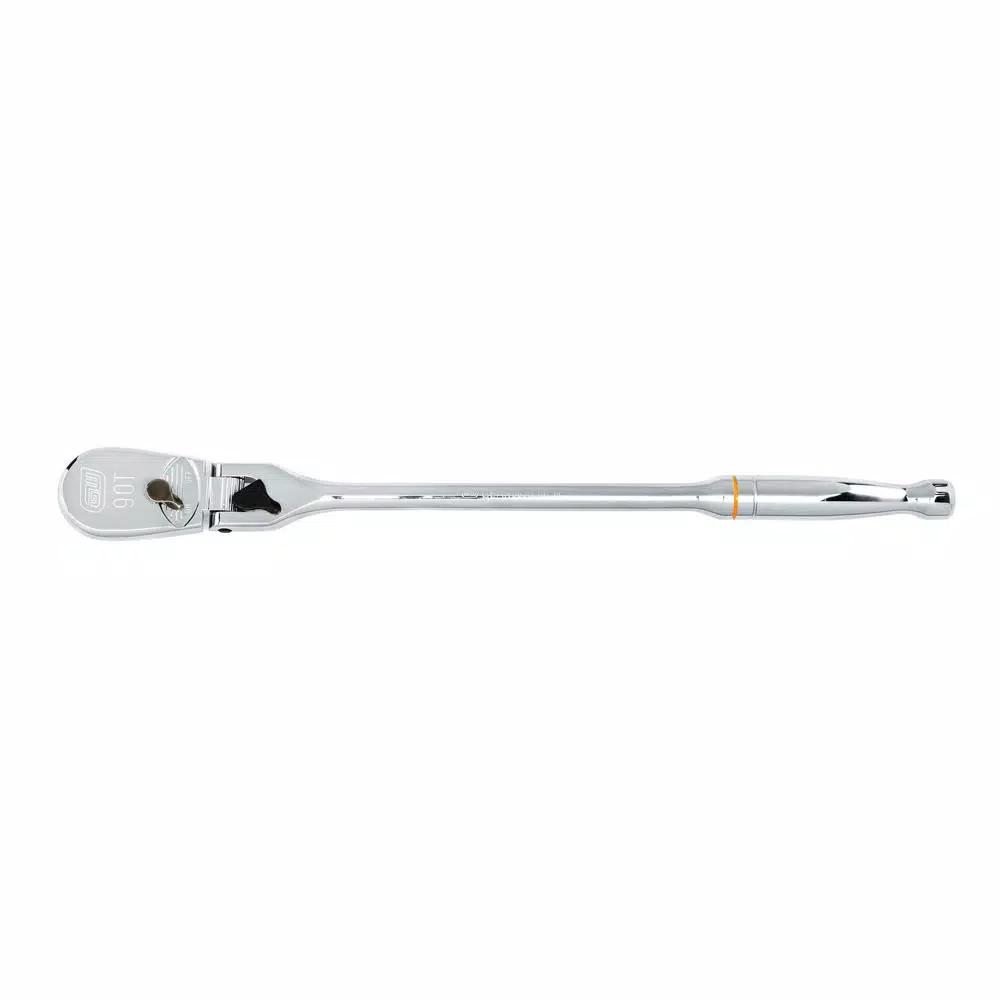 GEARWRENCH 1/2 in. Drive 90-Tooth Locking Flex Head Teardrop Ratchet, 17 in.