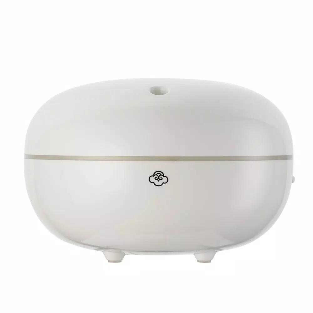 Serene House Macaron White Ultrasonic Aromatherapy Oil Diffuser with Ambient LED Light