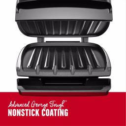 George Foreman Classic 4-Serving Indoor Grill and Panini Press, 60 sq. in., Black thumbnail 3