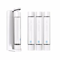 Drinkpod FIZZPod One Touch Sparkling Soda Maker Machine with 3 PET Bottles, White thumbnail 4
