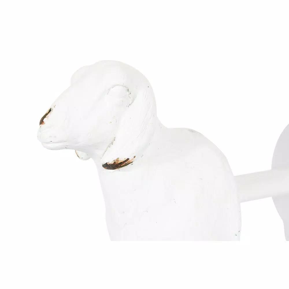 3R Studios White Sheep Shaped Freestanding Paper Towel Holder - Farmhouse Style