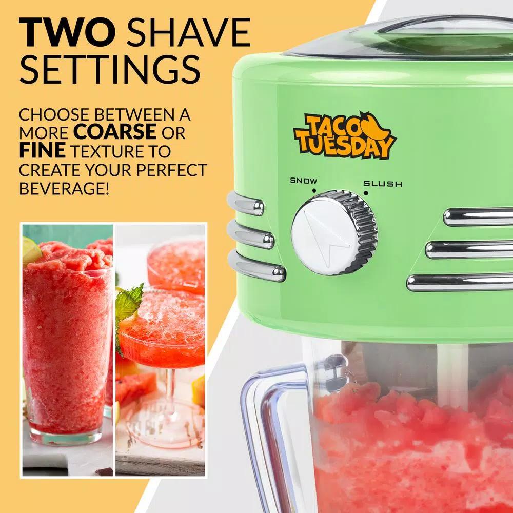 Taco Tuesday 40 oz. Frozen Beverage Station, Lime Green Ice Crusher & Slush Maker