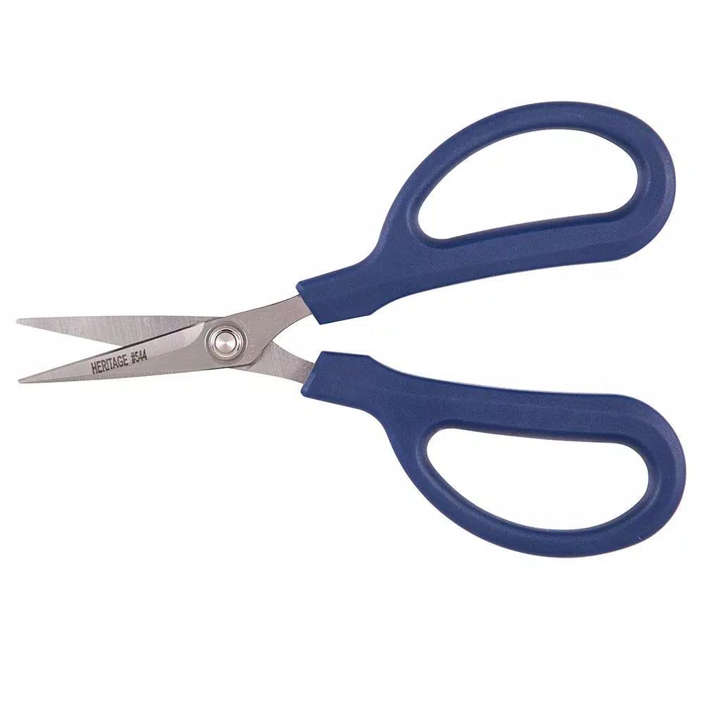 Klein Tools 6-3/8 in. Stainless Steel Utility Shears, Ambidextrous Multi-Purpose Scissors