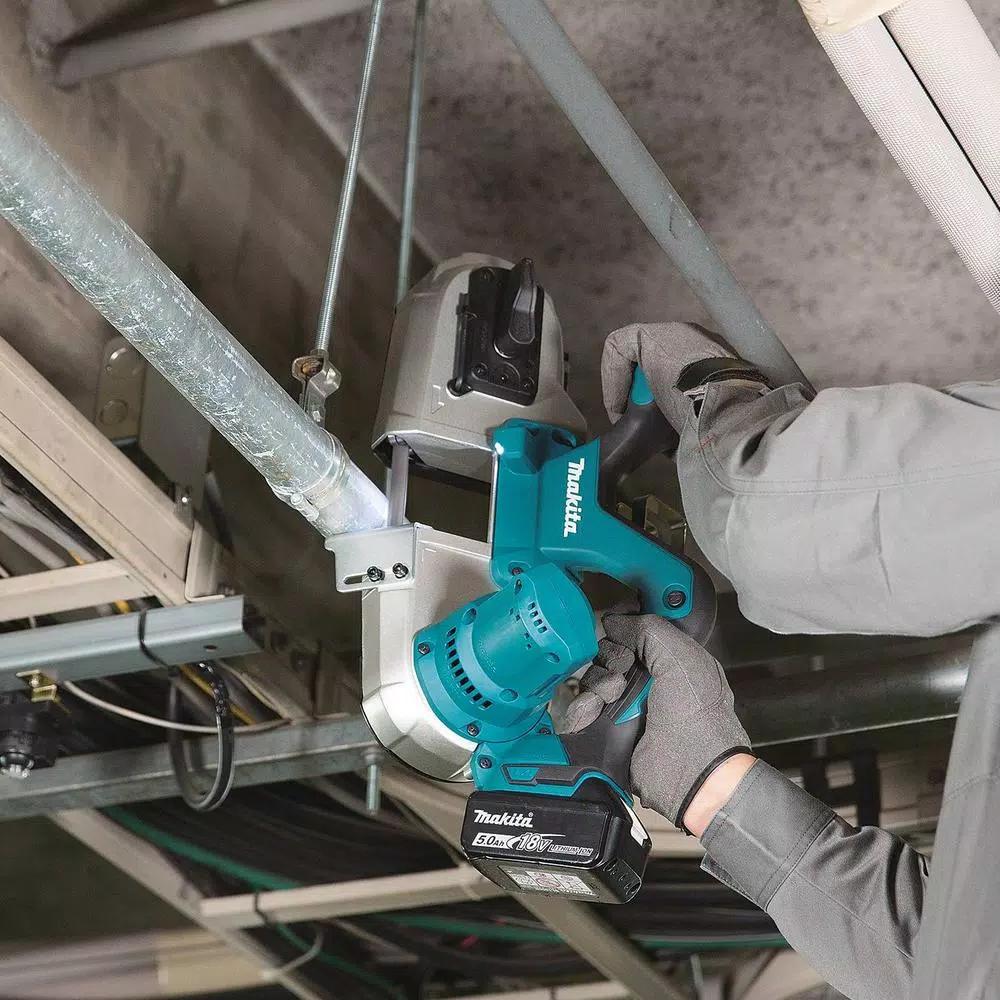Makita 18V LXT Cordless Compact Band Saw Kit with 5.0 Ah Battery and Charger