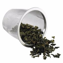 Creative Home Nobili-Tea 2 qt. Metallic Cranberry Stainless Steel Tea Kettle with Removable Infuser thumbnail 4