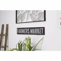 Cheungs Farmers Market Metal Wall Decor - Rustic Farmhouse Style Handcrafted Steel Sign thumbnail 1