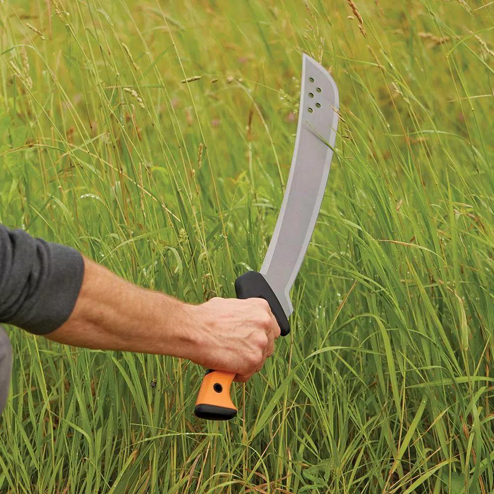 Fiskars 24 in. Machete with 15 in. Hardened Steel Blade and Nylon Sheath