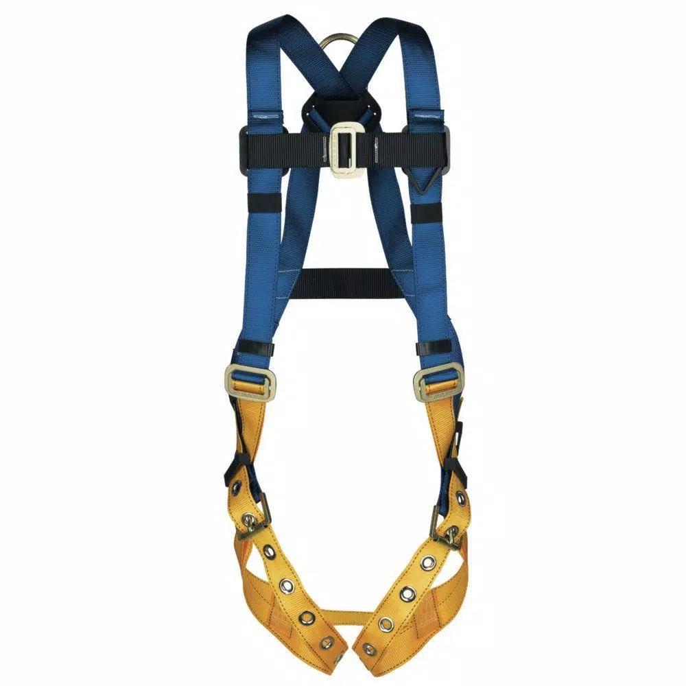 Werner BaseWear Standard Universal Safety Harness, 1 D-Ring, Blue