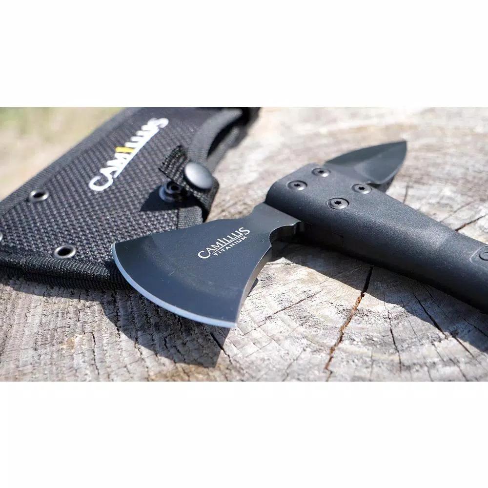 Camillus Ravenous Titanium Bonded Hatchet with Ballistic Nylon Sheath