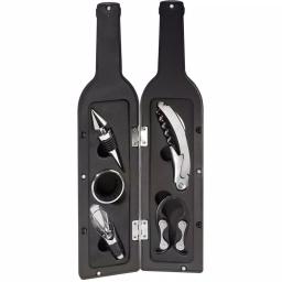 Ozeri 5-Piece Wine Accessory Set - Wine Bottle Shaped Corkscrew & Tool Kit thumbnail 4