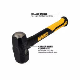 DEWALT 4 lb. Exo-Core Drilling Sledge Hammer with 12.2 in. Handle thumbnail 2