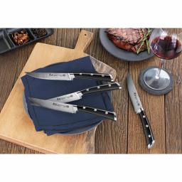 Cangshan S Series 5 in. German Steel Forged Serrated Steak Knife Set, 4-Piece thumbnail 7