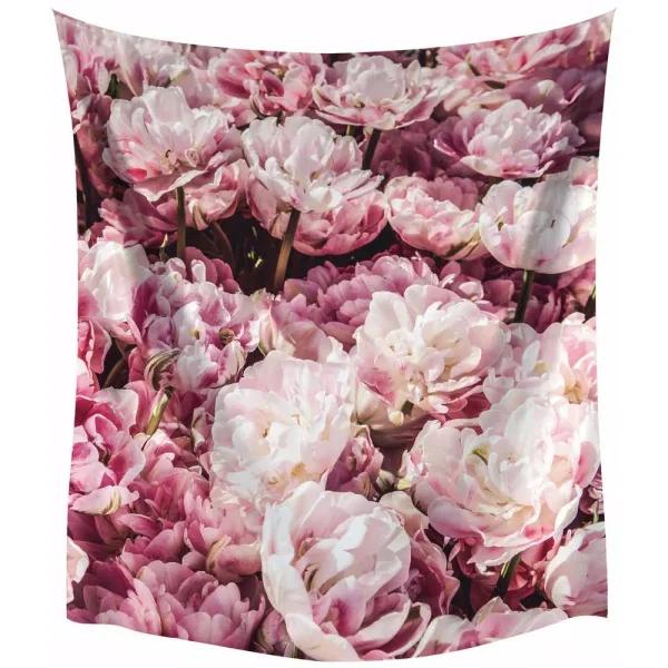 RoomMates Peony Large Wall Tapestry - Pink Floral Modern Wall Hanging