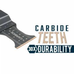 Genesis 1-3/8 in. Carbide Flush Cut Oscillating Multi-Tool Blade, Universal Quick-Fit thumbnail 2