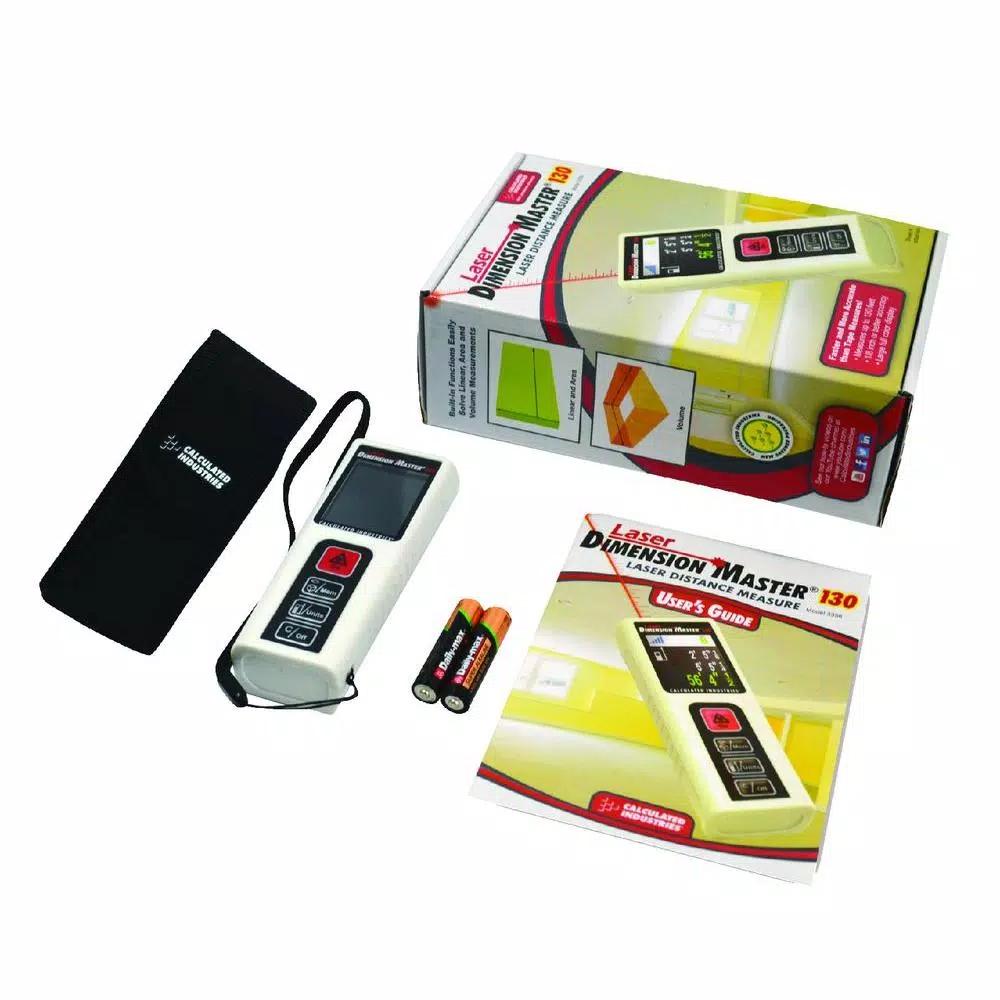Calculated Industries Laser Dimension Master 130 ft. Digital Laser Distance Measure with Color Display
