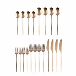 Cambridge Silversmiths Gaze Copper Mirror 20-Piece Flatware Set, Service for 4 thumbnail 2