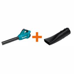 Makita 36V (18V x2) LXT Brushless Cordless Handheld Leaf Blower with Flat End Nozzle thumbnail 1
