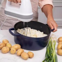 Blue Diamond 5.5 QT Blue Aluminum Nonstick Dutch Oven with Glass Lid thumbnail 8