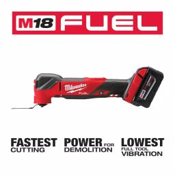 Milwaukee M18 FUEL 18V Brushless Oscillating Multi-Tool Kit with 5.0 Ah Battery, Charger and Bag thumbnail 4