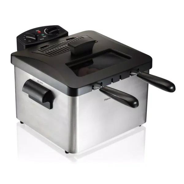 Hamilton Beach 3 Qt. Stainless Steel Professional-Style Deep Fryer with Double Baskets
