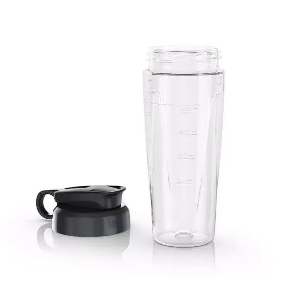 BLACK+DECKER Replacement 18 oz. Tritan Personal Blender Jar with Travel Lid, Black