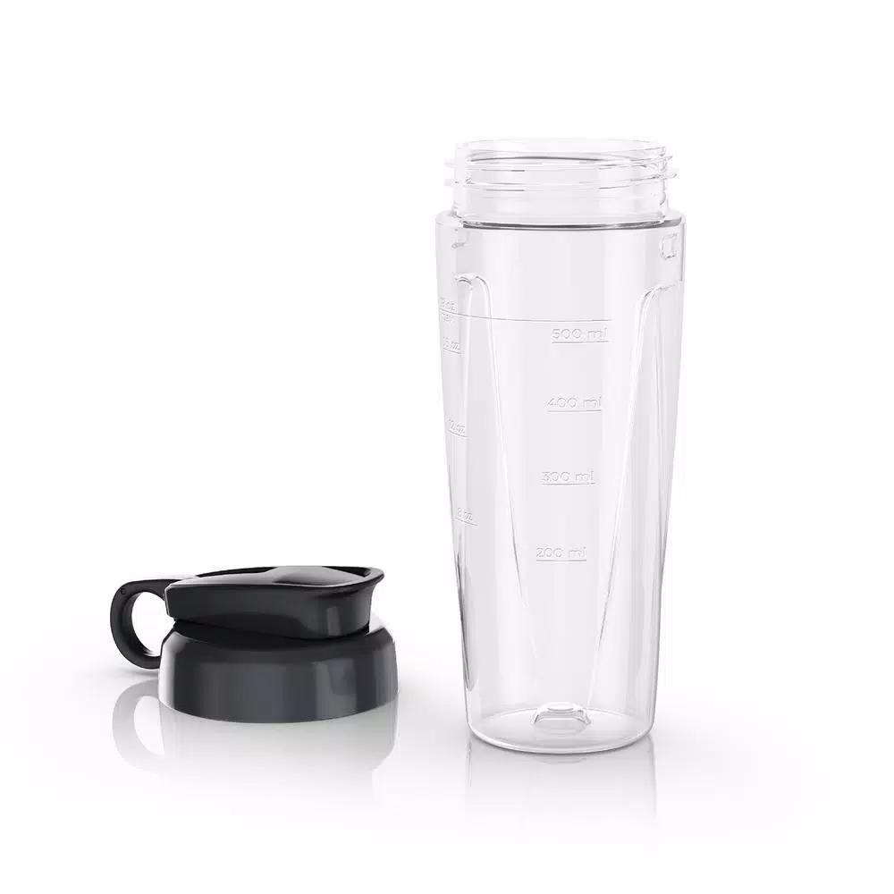BLACK+DECKER Replacement 18 oz. Tritan Personal Blender Jar with Travel Lid, Black