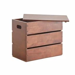 ORE International Mid-Century Modern Espresso Wood Storage Box & Multi-Purpose Bench thumbnail 2