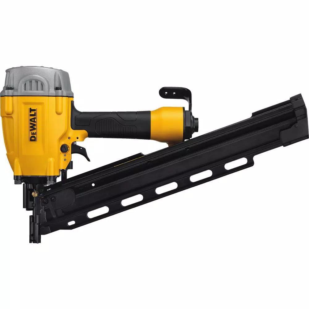 DEWALT DWHS 21-Degree Pneumatic Collated Framing Nailer with 2000-Pack Bonus 3 in. Metal Nails
