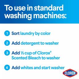 Clorox Splash-Less Bleach Liquid, Fresh Meadow Scent, 116 oz thumbnail 11