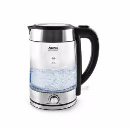 Aroma Stainless Steel Electric Kettle with German Glass, 1.2L Capacity, 1500W thumbnail 1
