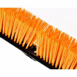 Alpine Industries 24 in. Yellow Indoor Outdoor Push Broom, Heavy Duty Multi-Surface (3-Pack) thumbnail 3