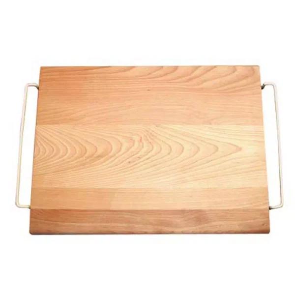 Catskill Craftsmen 14 in. Over The Sink Hardwood Cutting Board with Adjustable Wire Handles