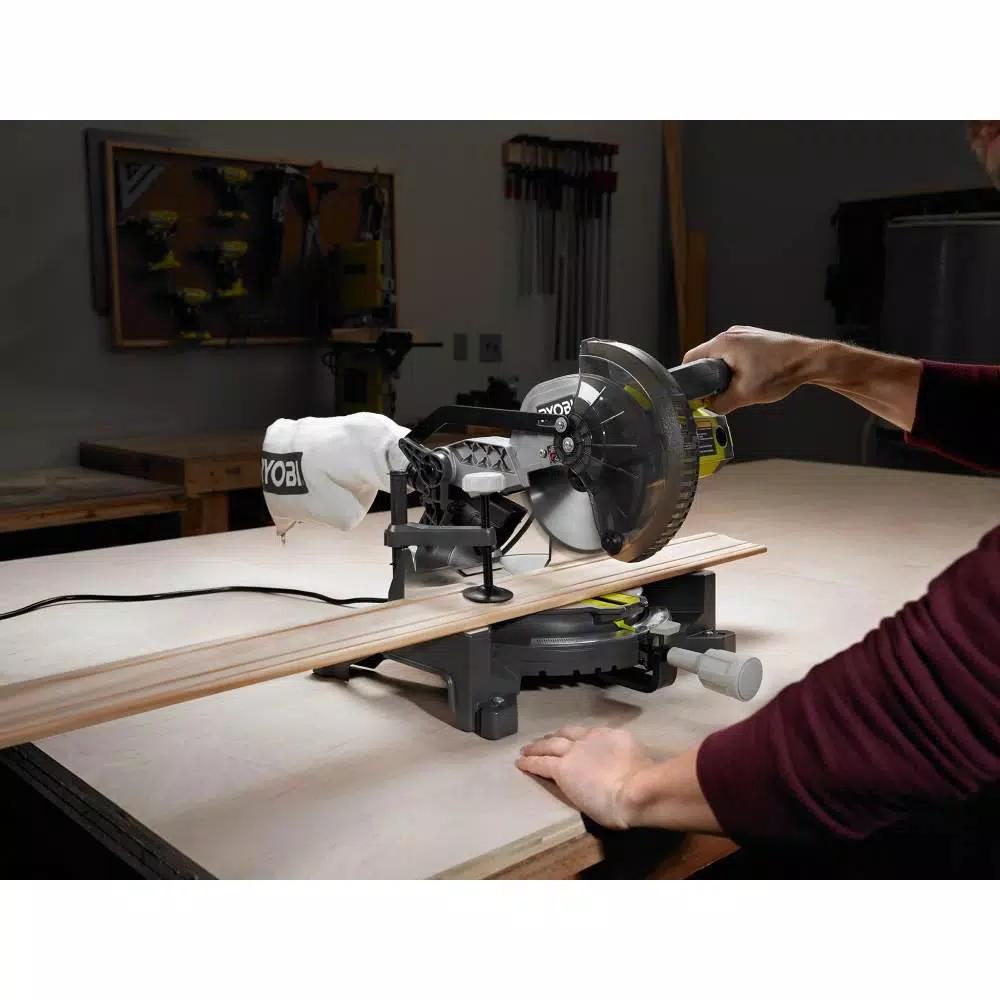 RYOBI 7-1/4 in. Corded Compound Miter Saw with Universal QuickSTAND