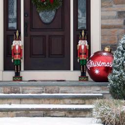 Sunnydaze Decor 37.5 in. Kristoff Nutcracker Soldier Christmas Sculpture (Set of 2) thumbnail 7