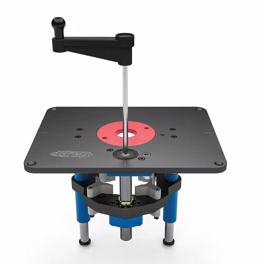Kreg Precision Router Lift with Micro-Adjust Scale and Hard-Anodized Aluminum Plate